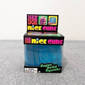 Schylling Original Blue NeeDoh Nice Cube Super Solid Squish Fidget Toy